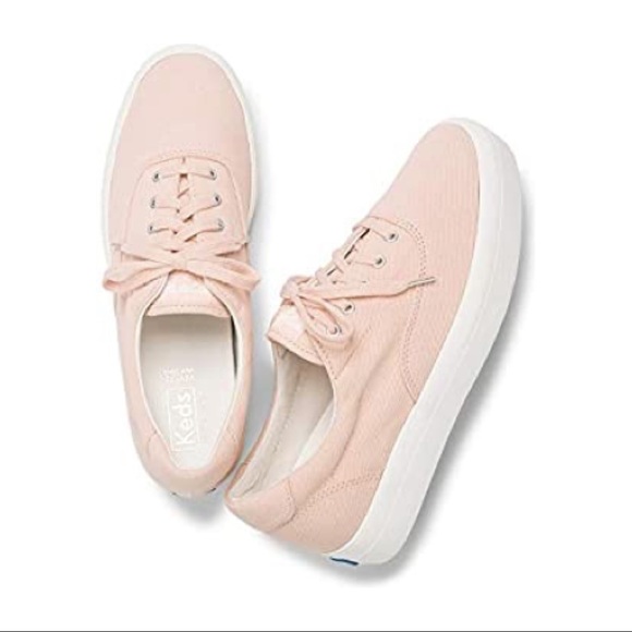 [SOLD] NIB Keds Women’s Rise Denim Shoes in Spanish Villa/Peach - Picture 1 of 9